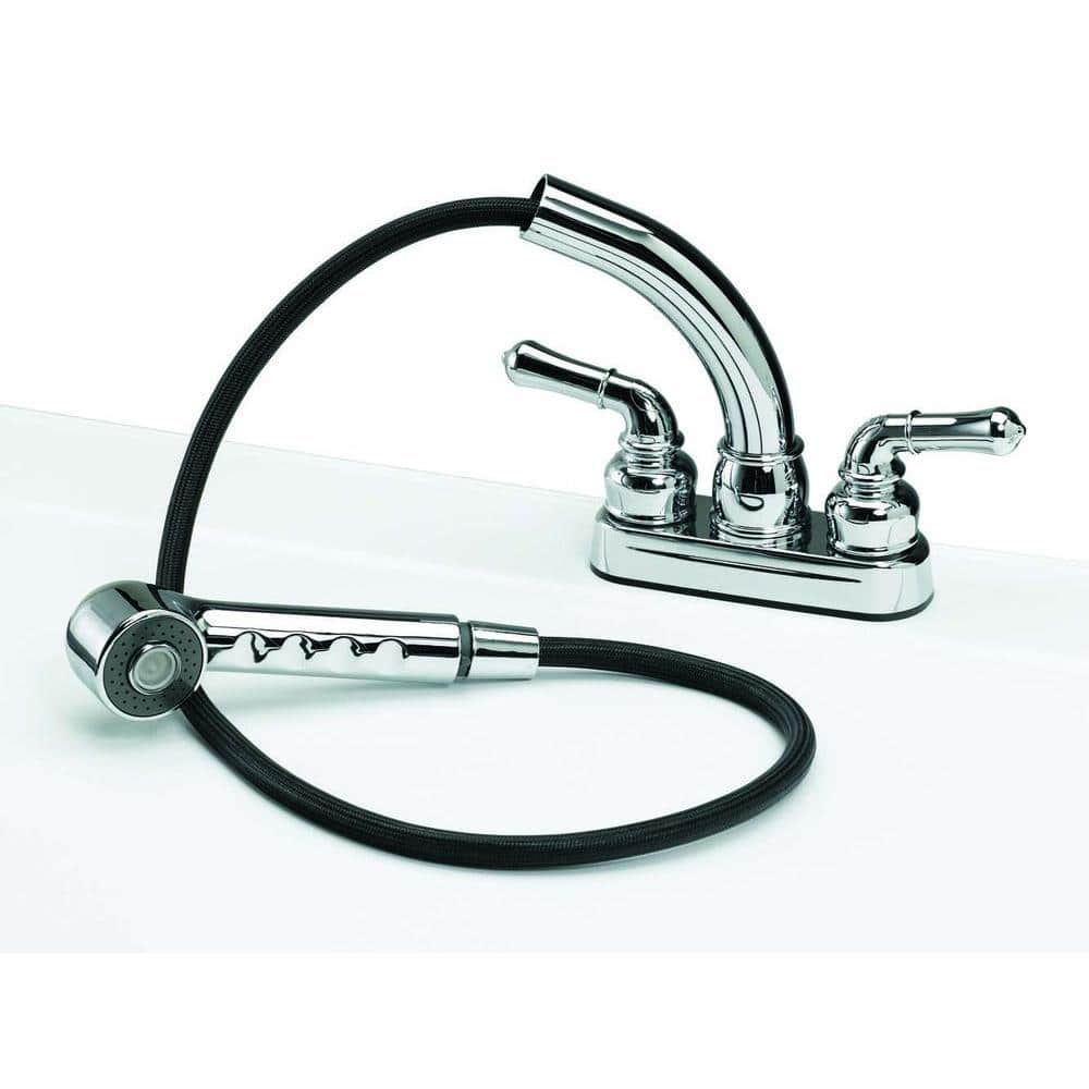 BigTub Utilatub Combo 40 in. x 24 in. Utility Tub with Swivel Faucet - White