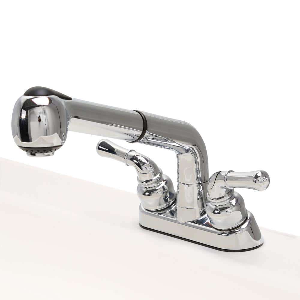 BigTub Utilatub Combo 40 in. x 24 in. Utility Tub with Swivel Faucet - White