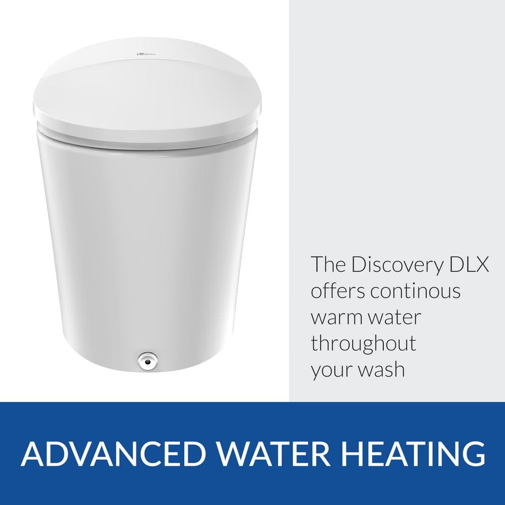 BIO BIDET Discovery DLX Elongated Smart Toilet Bidet System with Heated Seat & Air Dryer