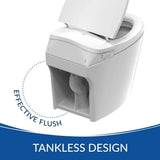 BIO BIDET Discovery DLX Elongated Smart Toilet Bidet System with Heated Seat & Air Dryer