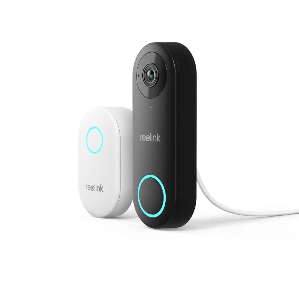 REOLINK Smart 2K Plus Wired 5MP HD PoE Smart Video Doorbell Camera with Chime, 180° Diagonal, Person Detection, 2-Way Audio