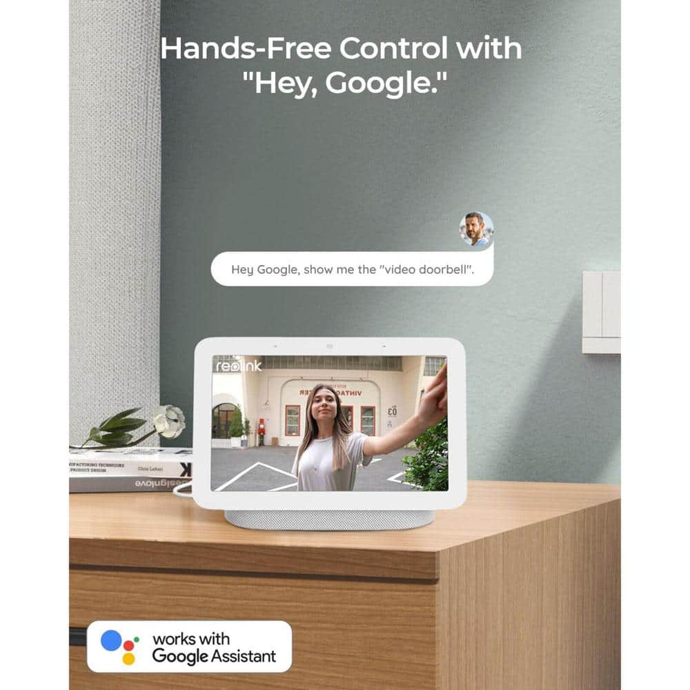 REOLINK Smart 2K Plus Wireless 5MP HD Smart Video Doorbell Camera with Chime, 180° Diagonal, Person Detection, 5/2.4Ghz WiFi