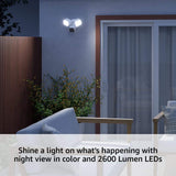 Blink Wired Floodlight Camera - Smart Security Camera, 2600 Lumens, HD Works with Alexa - 1 Camera (White)