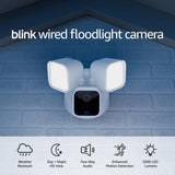 Blink Wired Floodlight Camera - Smart Security Camera, 2600 Lumens, HD Works with Alexa - 1 Camera (White)