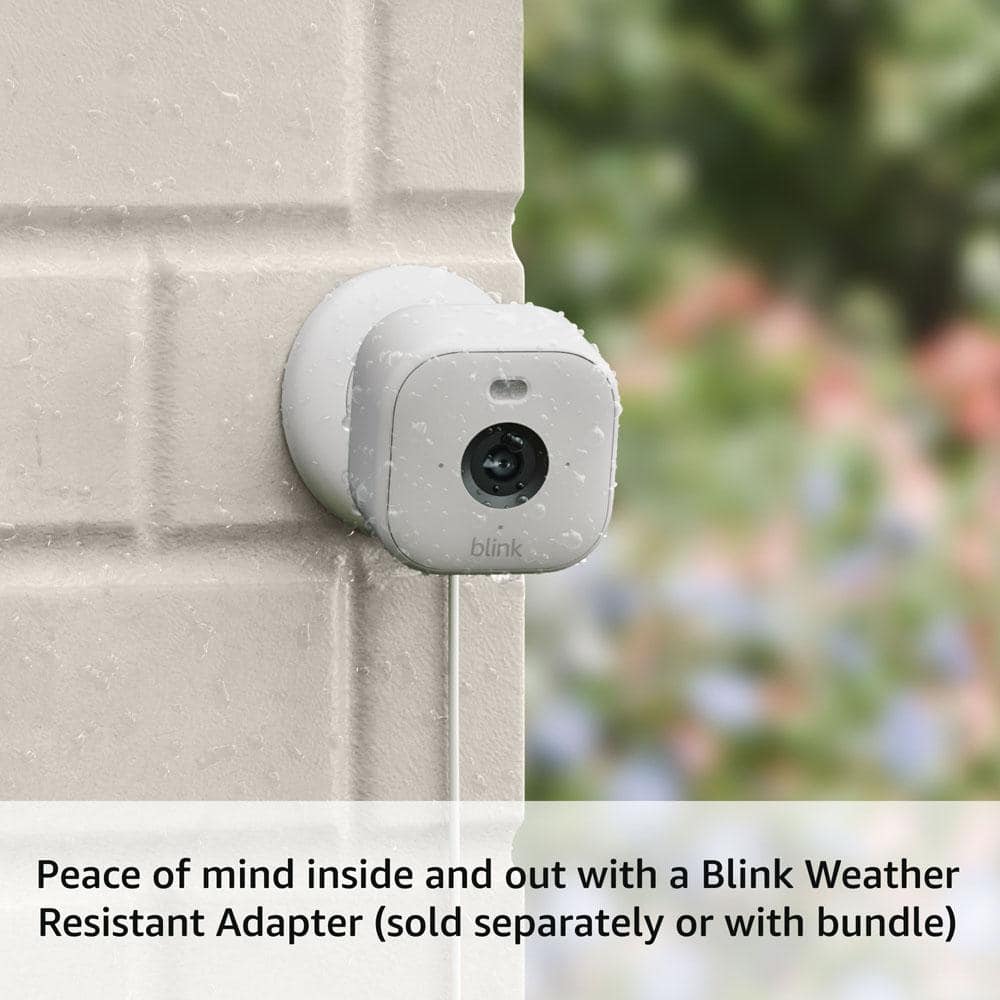 Blink Mini 2 Wired Indoor/Outdoor Smart Security Camera with 1080p HD, 2-way talk & audio, Color Night Vision, White (1-Pack)