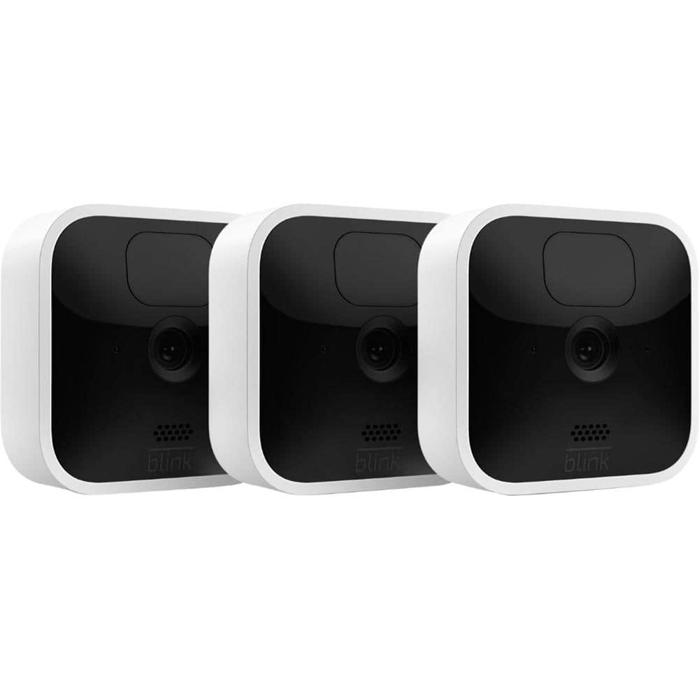 Blink Indoor Wireless, HD Security Camera With 2-Year Battery Life, Motion Detection and 2-Way Audio 3 Camera Kit