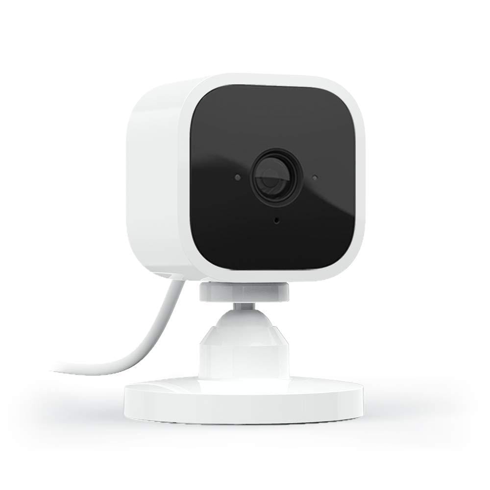 Blink Mini Indoor Wired 1080p Wi-Fi Security Camera in White