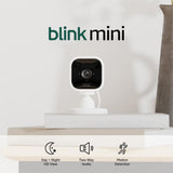 Blink Mini Indoor Wired 1080p Wi-Fi Security Camera in White