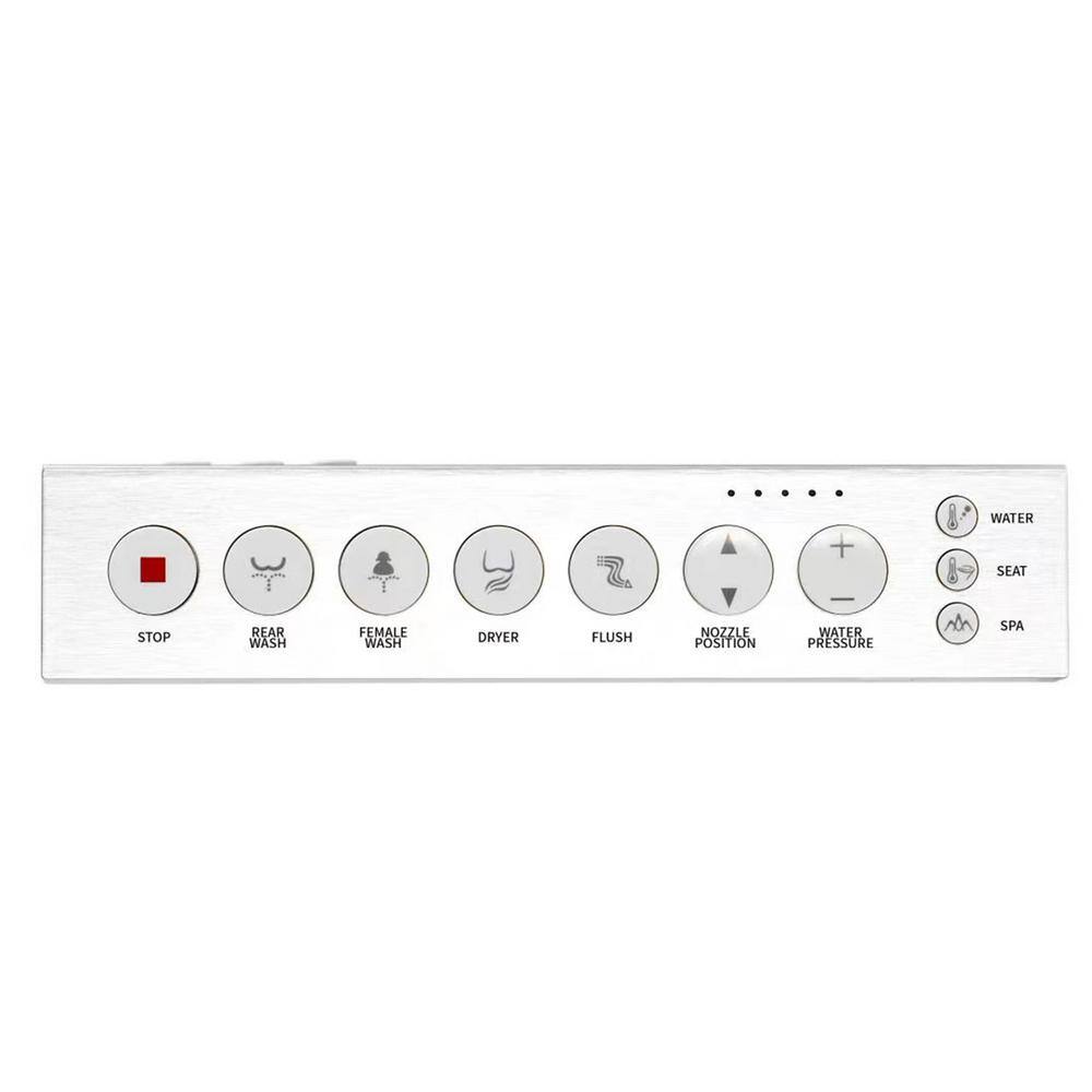 Boosicavelly Square Bidet Toilet with Heated, Deodorizing, Soft Close - FZUBTO4-W