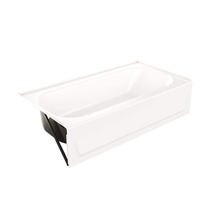 Aloha Plus 60 in. x 32 in. Soaking Bathtub With Left Drain in White