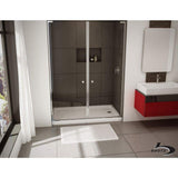 ShowerCast 60 in. x 30 in. Single Threshold Shower Pan in White with Right Drain