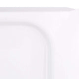 ShowerCast 60 in. x 30 in. Single Threshold Shower Pan in White with Modern Square Chrome Shower Drain Cover Right Drain