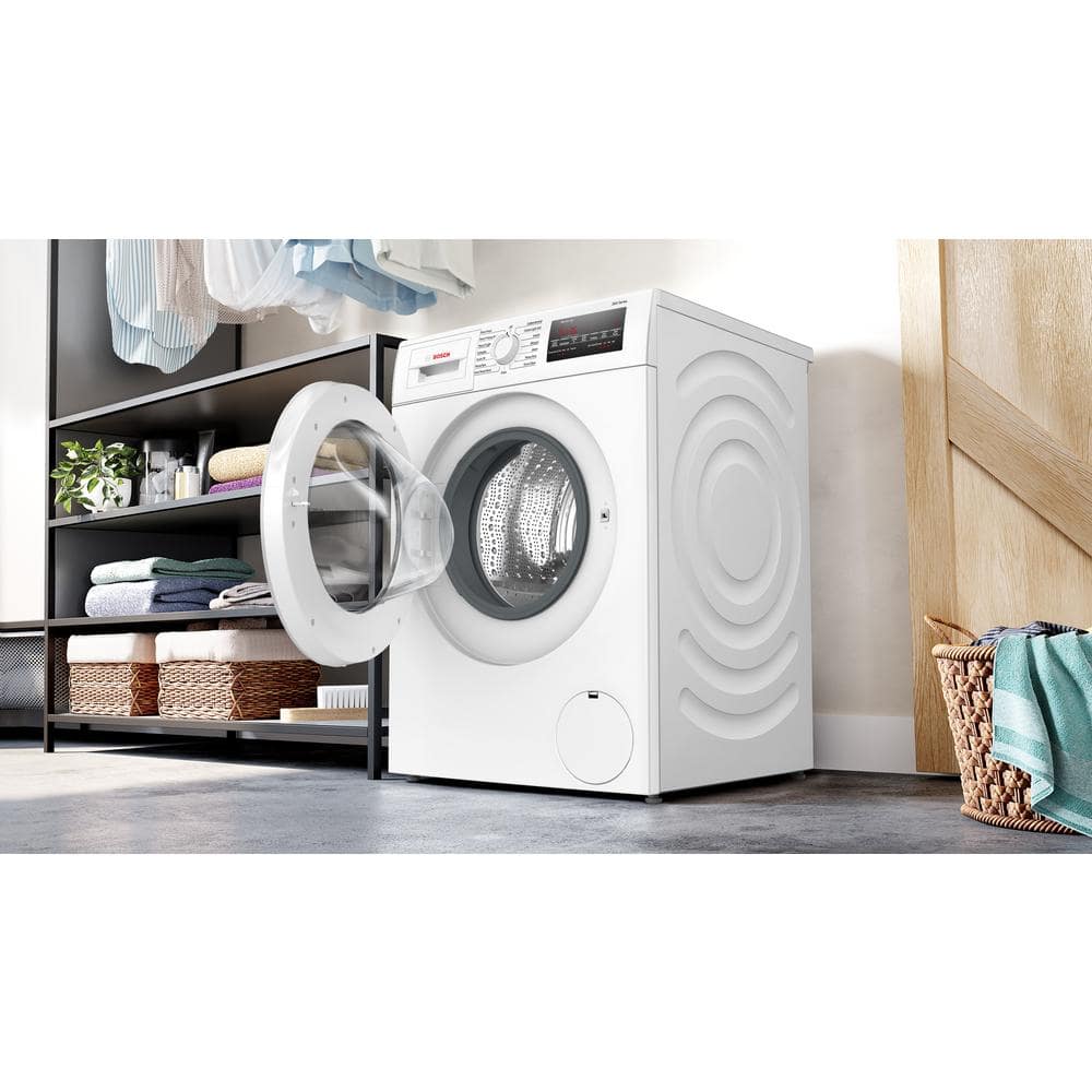 Bosch 300 Series 24-in 2.2-cu ft High-Efficiency Stackable Front-Load Washer (White) ENERGY STAR