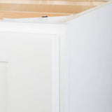 Bremen Cabinetry Bremen Ready to Assemble 30x34.5x24 in. Shaker Base Cabinet with 2 Doors and 1 Drawer in White