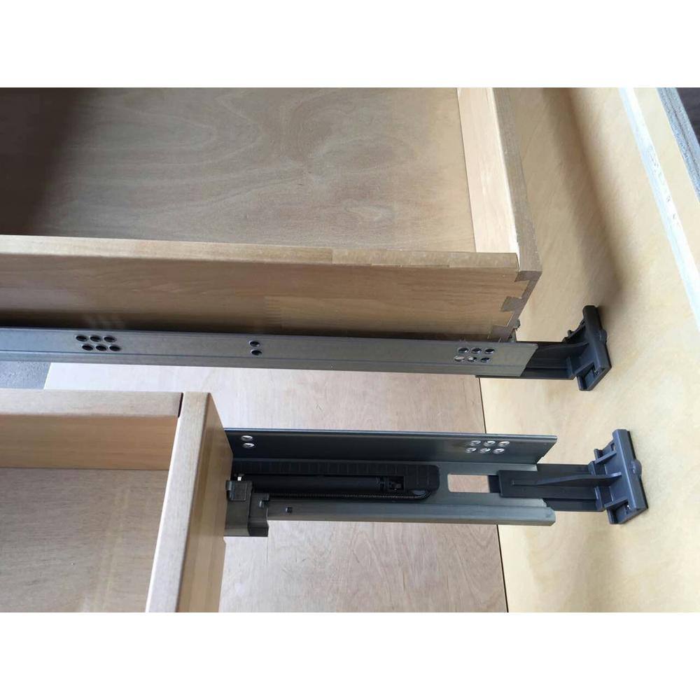 Bremen Cabinetry Bremen Shaker Ready to Assemble 33 x 34.5 x 24 in. Base Cabinet with 2 Doors and 2 Drawers in White