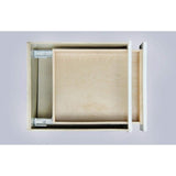 Bremen Cabinetry Bremen Ready to Assemble 24x34.5x24 in. Shaker Base Drawer with 1 Standard Drawer with 2 Deep Drawers in White