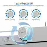 Relyblo Elongated Smart Bidet Toilet with Adjustable Sprayer, Built-In Aromatherapy, Foot Sensor