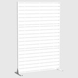 cadeninc 3.92 ft. x 6 ft. White Freestanding Metal Privacy Screen Fence Panels