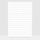 cadeninc 3.92 ft. x 6 ft. White Freestanding Metal Privacy Screen Fence Panels
