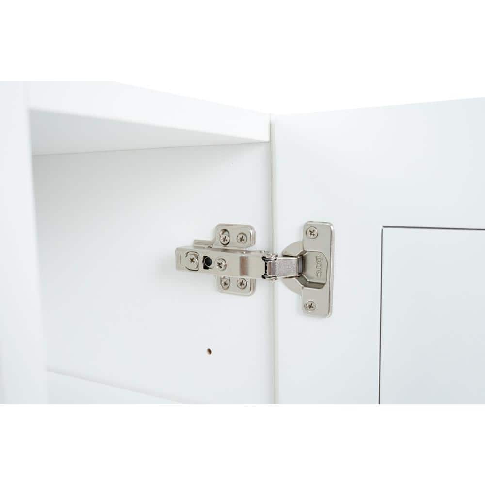 Cambridge Everest 27 in. W x 12 in. D x 36 in. H Ready to Assemble Shaker Wall Kitchen Cabinet in White