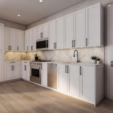 Cambridge Everest 36 in. W x 12 in. D x 36 in. H Ready to Assemble Shaker Wall Kitchen Cabinet in White