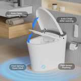 CANEST Elongated Electric Bidet Toilet with Auto Features - Dual Flush