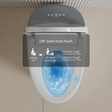 CANEST Elongated Electric Bidet Toilet with Auto Features - Dual Flush