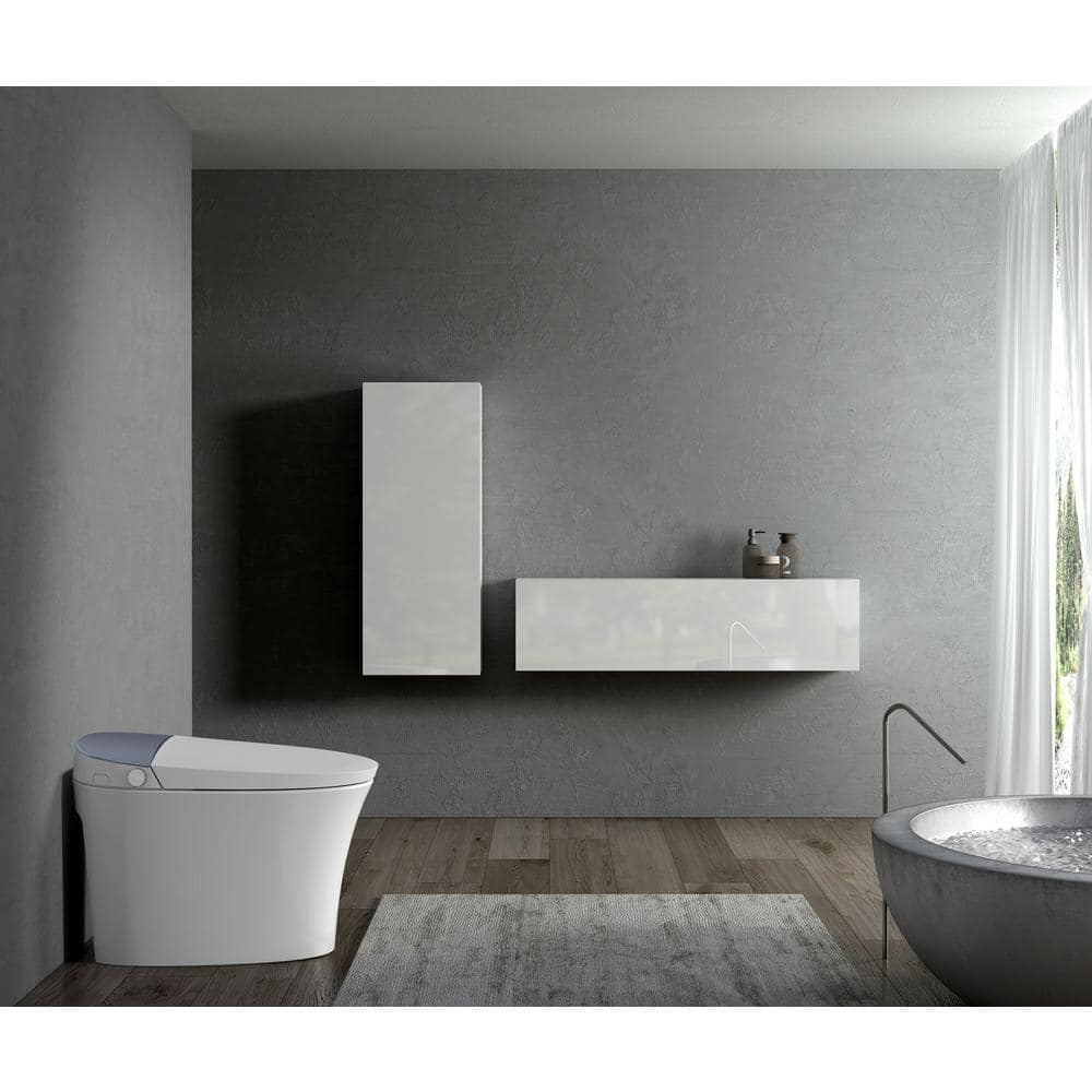 CANEST Elongated Electric Bidet Toilet with Auto Features - Dual Flush