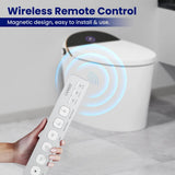 CANEST Elongated Smart Bidet Toilet 1.08/1.45 GPF Dual Flush with Auto Open/Close & Heated Seat