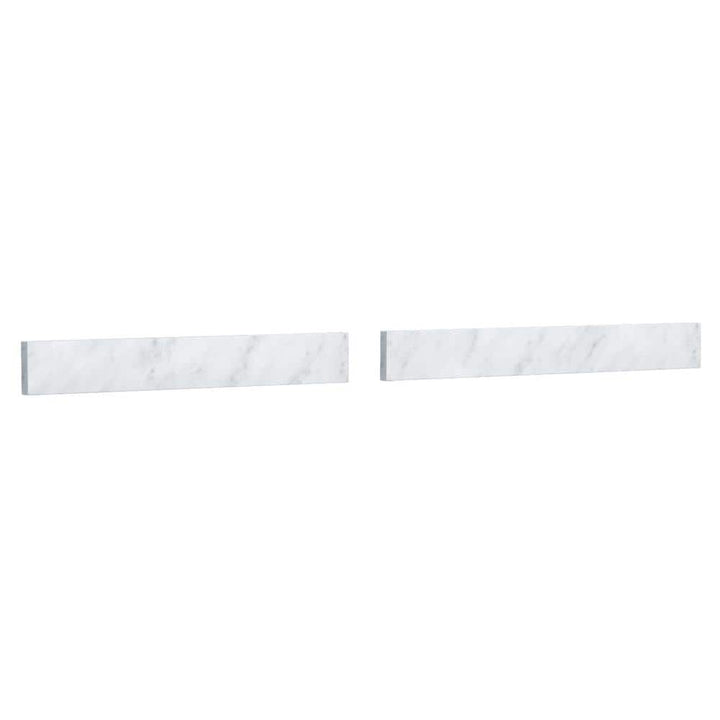 Wyndham Collection 48 in. Marble Backsplash in White Carrara