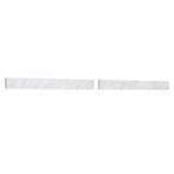 Wyndham Collection 60 in. White Carrara Marble Backsplash for Bathroom Vanity