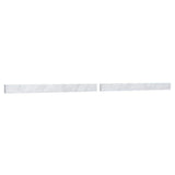 Wyndham Collection 80 in. White Carrara Marble Bathroom Vanity Backsplash