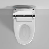 CASAINC Elongated Smart Bidet Toilet with Auto Open/Close Seat, Heated Seat, Foot Sensor, Warm Water & Dryer - 1.28 GPF, White