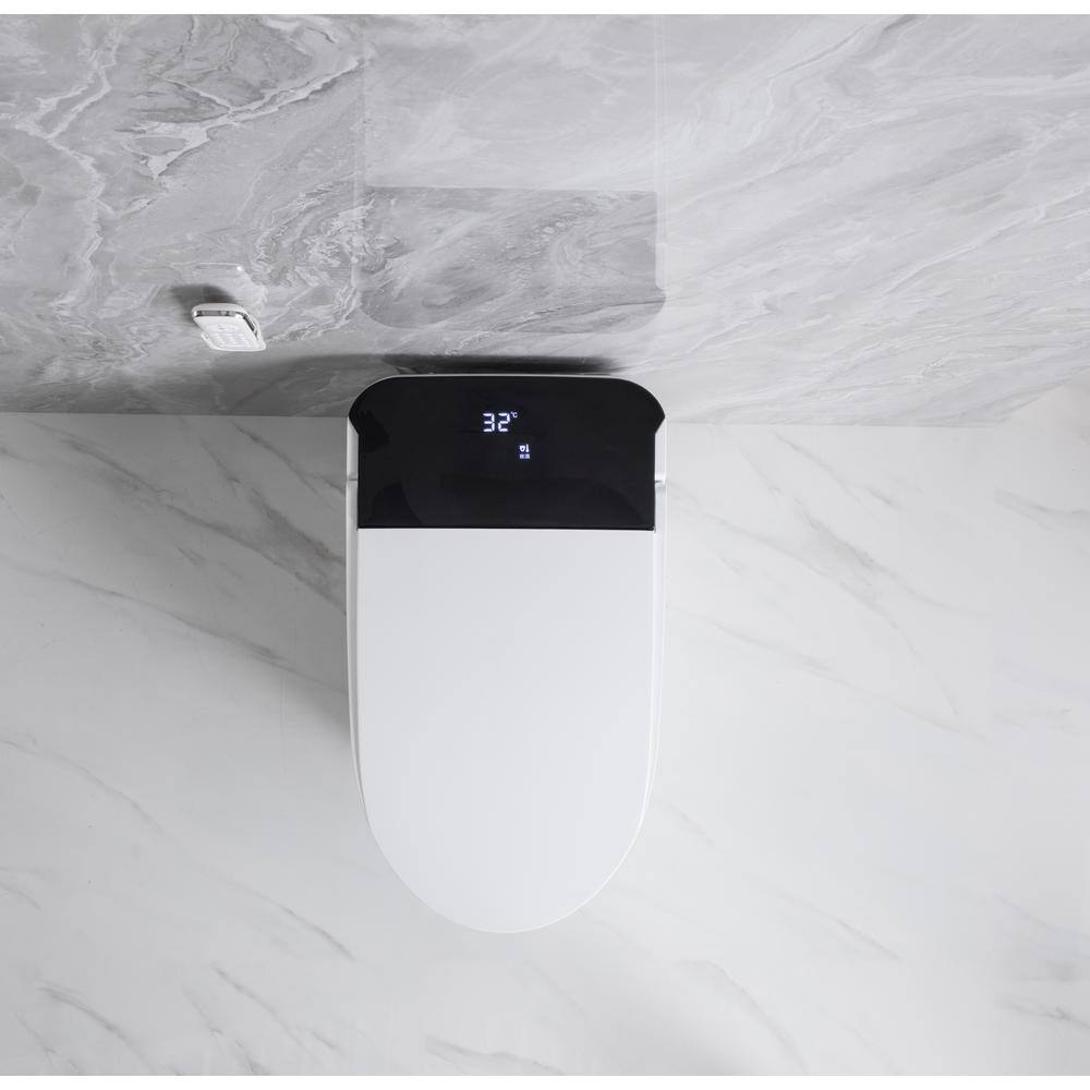 CASAINC Elongated Smart Bidet Toilet with Heated Seat and Off-Seat Flushing