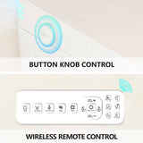CASAINC Smart Elongated Tankless Bidet Toilet with Auto Open, Voice Control & Power-Off Flushing