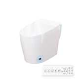 CASAINC Smart Elongated Tankless Bidet Toilet with Auto Open, Voice Control & Power-Off Flushing