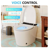 CASAINC Elongated Tankless Smart Bidet Toilet 1.28 GPF White Auto Open/Close/Flush