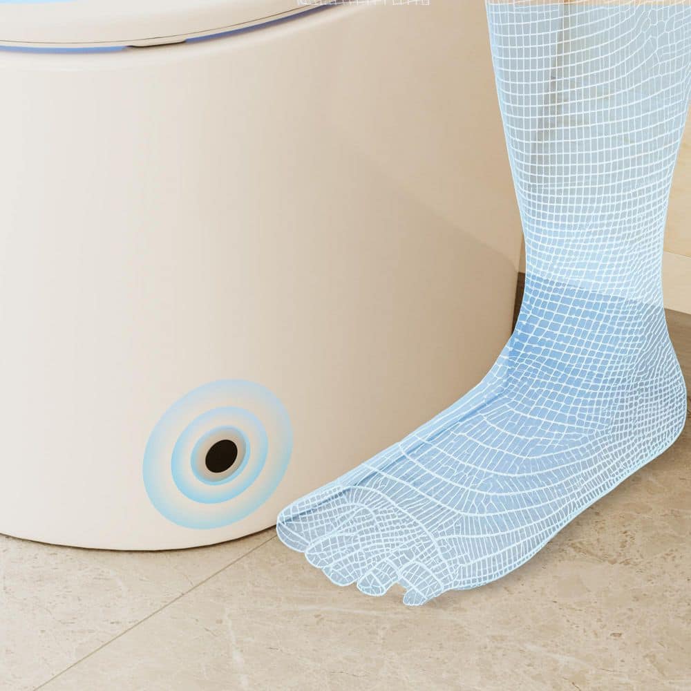 CASAINC Elongated Tankless Smart Bidet Toilet 1.28 GPF White Auto Open/Close/Flush