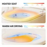 CASAINC Elongated Tankless Smart Bidet Toilet with Voice Control & Nightlight - 1.28 GPF