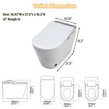 CASAINC Elongated Smart Bidet Toilet with Auto Flushing and UV Sterilization