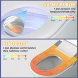 CASAINC Elongated Smart Bidet Toilet with Auto Flushing and UV Sterilization
