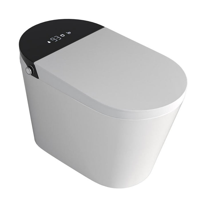 CASAINC Elongated Electric Smart Bidet Toilet with Auto Open, LED Display, and Warm Water Wash