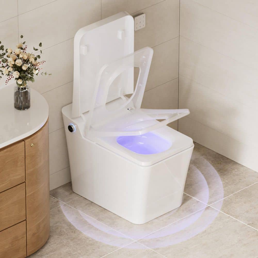 CASAINC Electric Smart Bidet Toilet with Auto Flushing and Antibacterial Seat