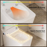 CASAINC Electric Smart Bidet Toilet with Auto Flushing and Antibacterial Seat
