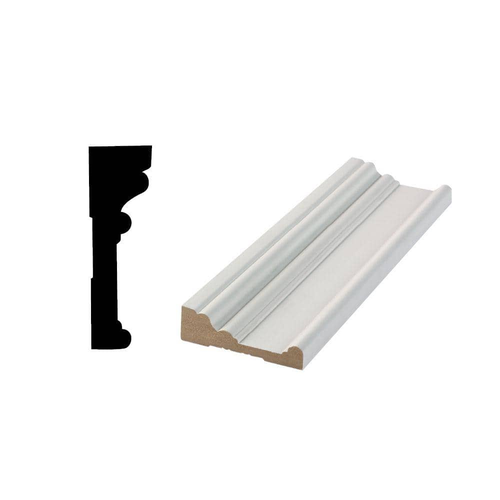 RB03 1 in. x  3 1/2 in. x  96 in. Primed MDF Casing (1-Piece − 8 Total Linear Feet)