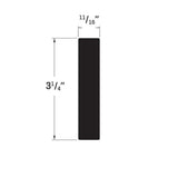 Unbranded Craftsman 9976 11/16 in. x 3-1/4 in. x 96 in. PVC Casing White