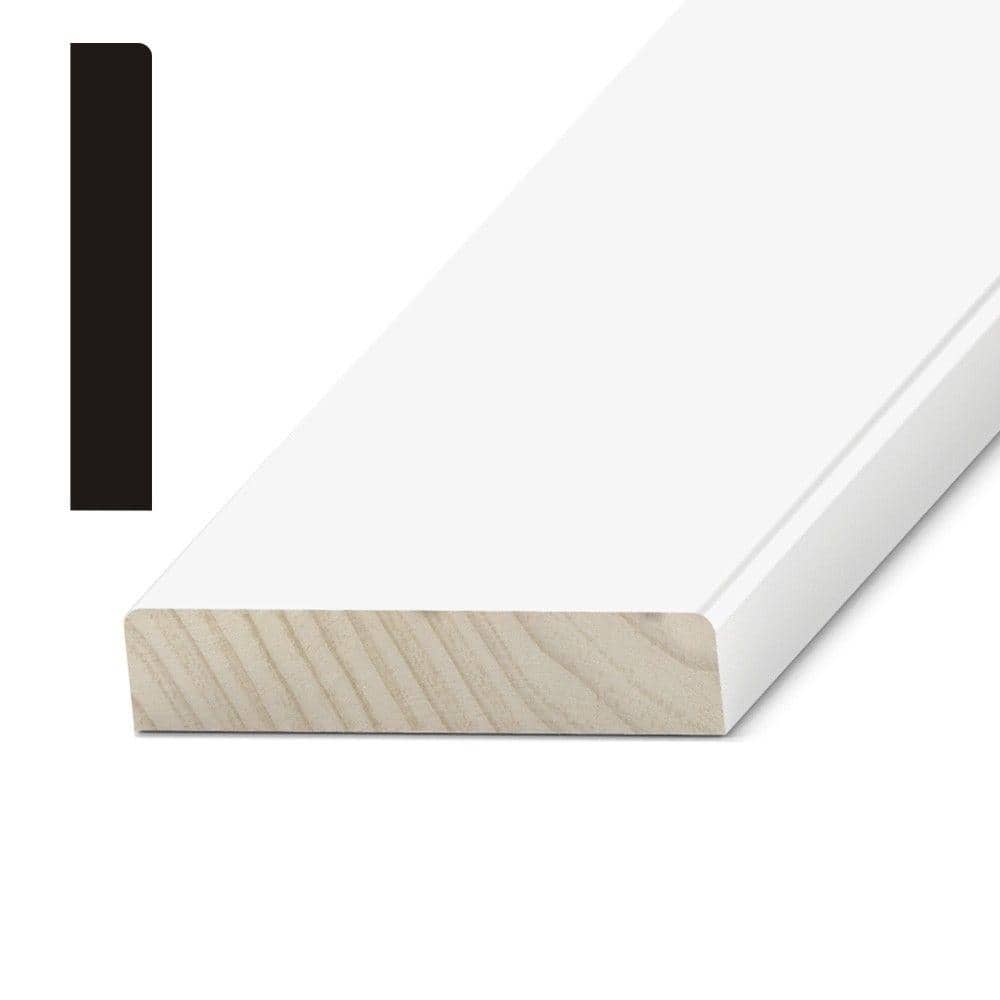1-1/16 in. x 3-1/2 in. Wood Double Primed Fingerjoint Pine Header Moulding