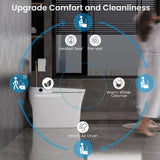 Casta Diva Smart Bidet Toilet with Auto Dual Flush & Night Light