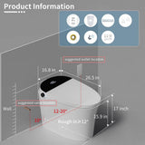 Casta Diva Smart Bidet Toilet with Auto Dual Flush & Night Light