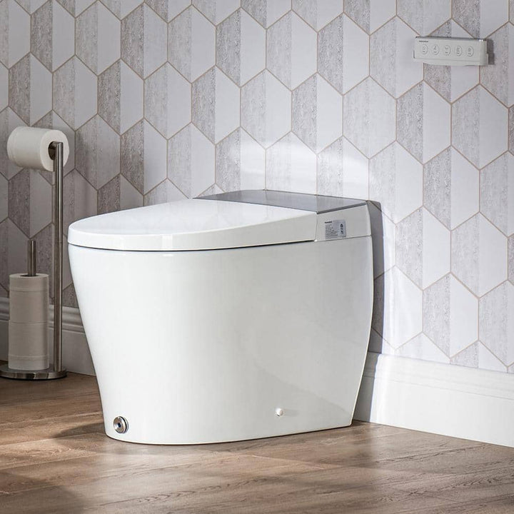 Casta Diva Elongated Electric Bidet Toilet 1.06 GPF White - Auto Open/Close, Powerful Flushing, Deodorizing